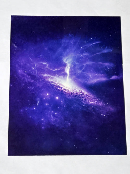 8 by 10 glossy aluminum print of a Nebula with a bright central region.