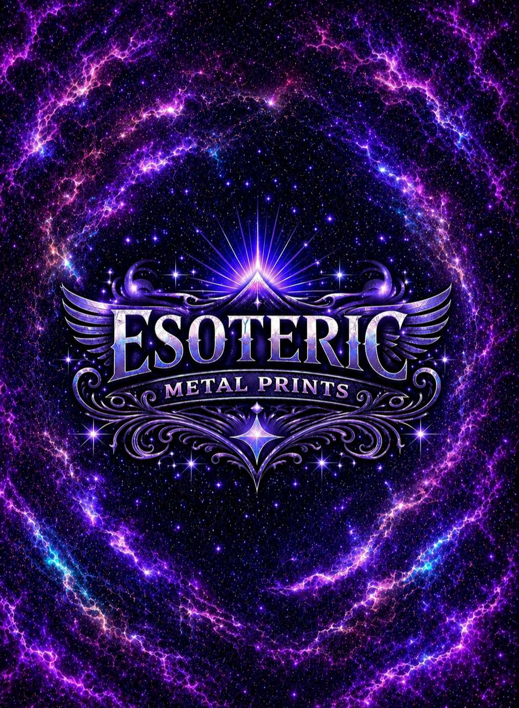 Preview of the default Esoteric Metal Prints trading card back design